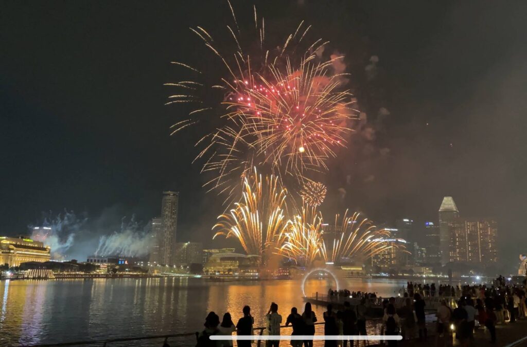 National Day Fireworks at Marina Bay 2024