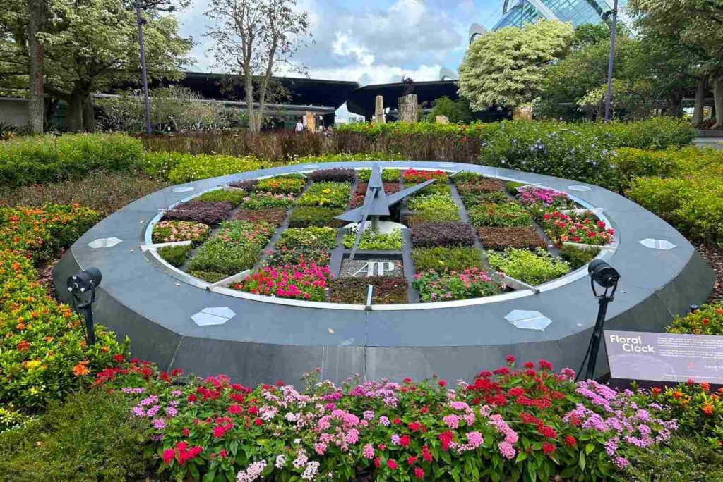 Floral Clock in Gardens by the Bay