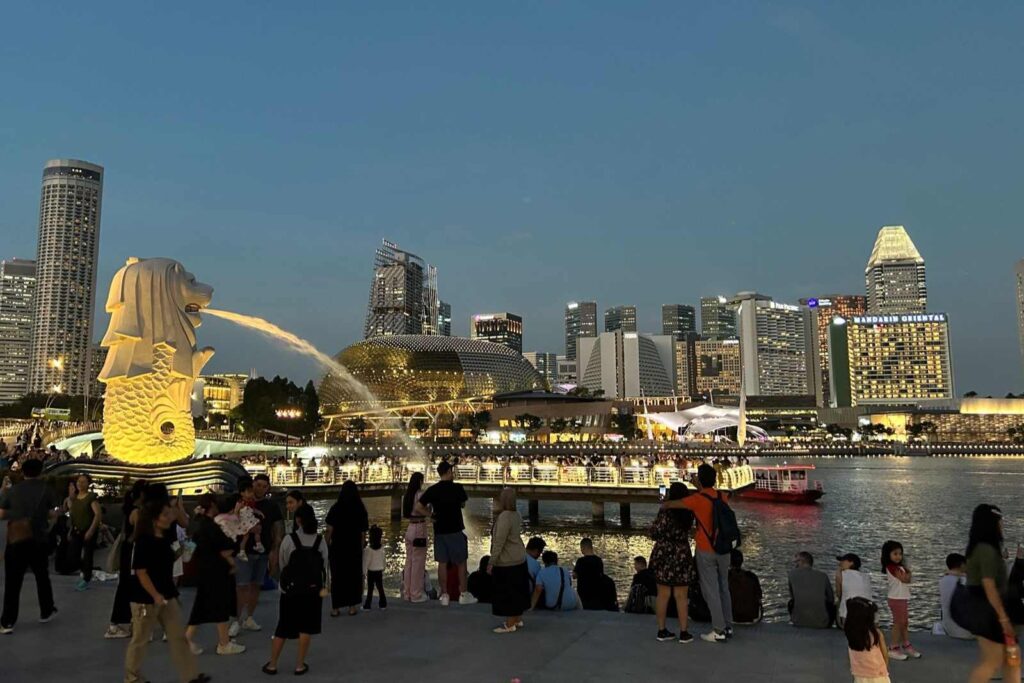 Merlion Park at Night