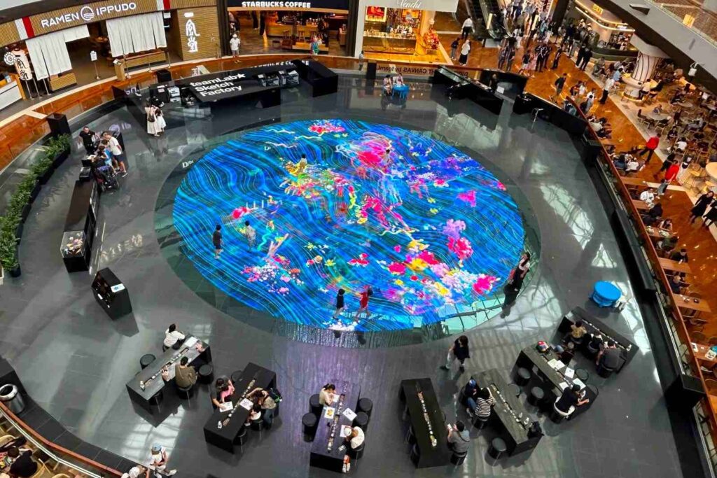 teamLab Digital Light Canvas in The Shoppes Marina Bay Sands