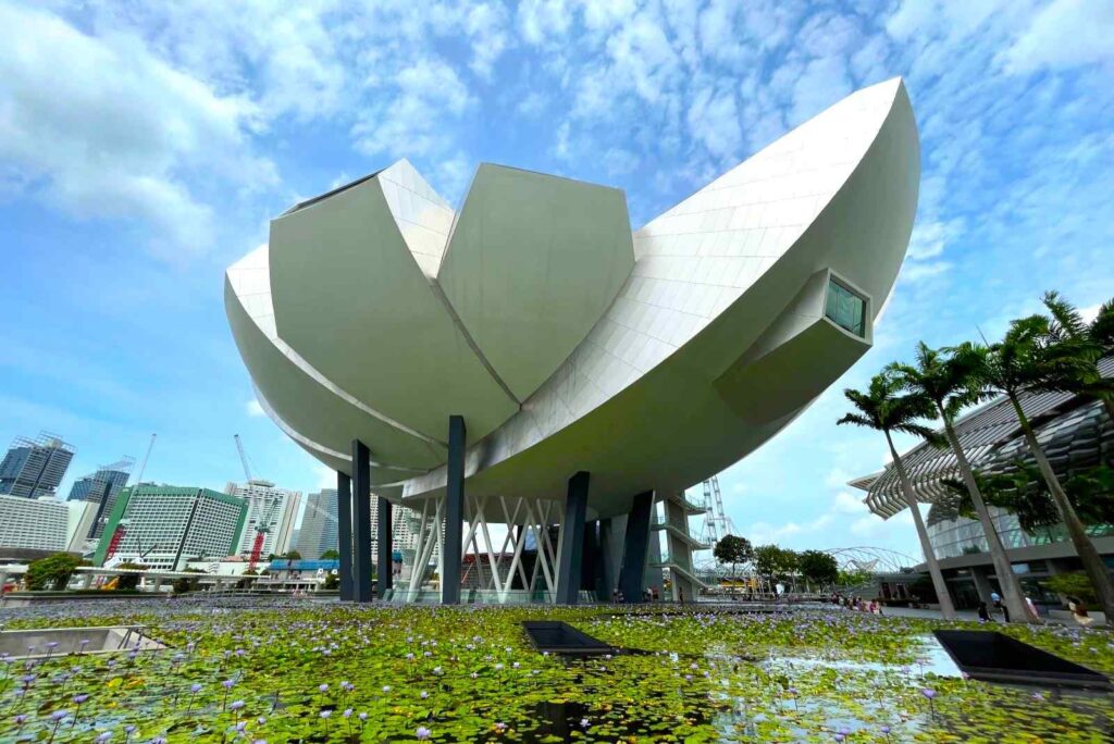 ArtScience Museum & water lily pond