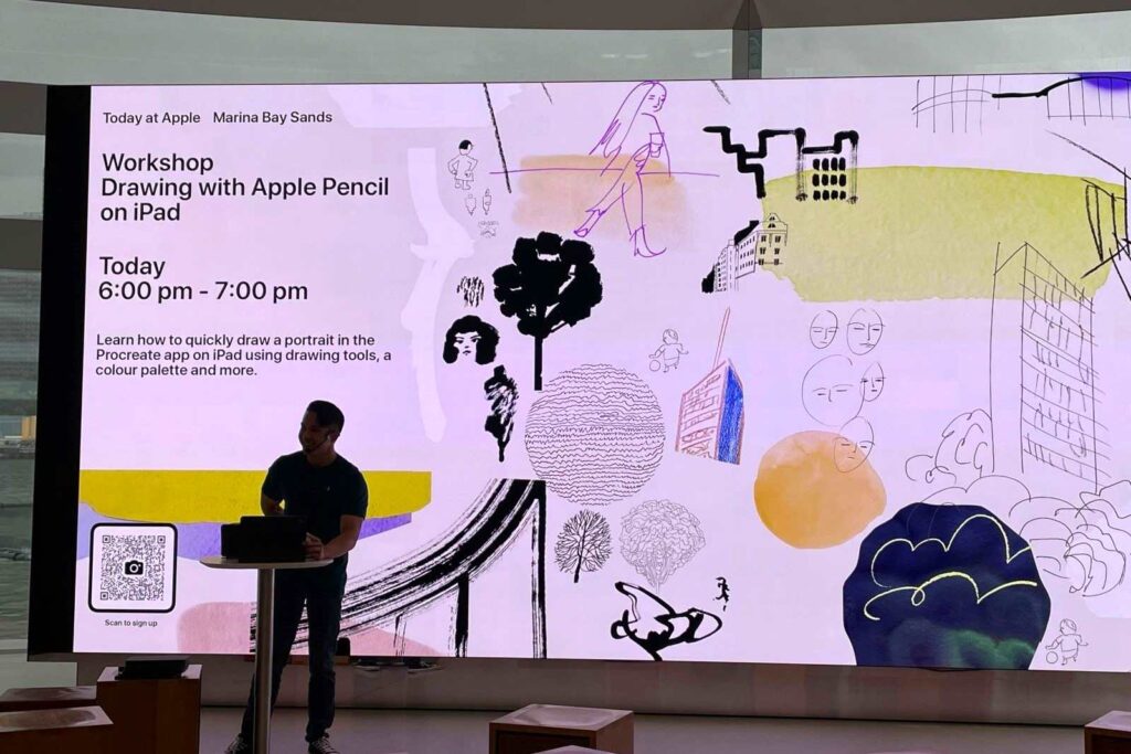 Free Workshop in Apple Store Marina Bay Sands