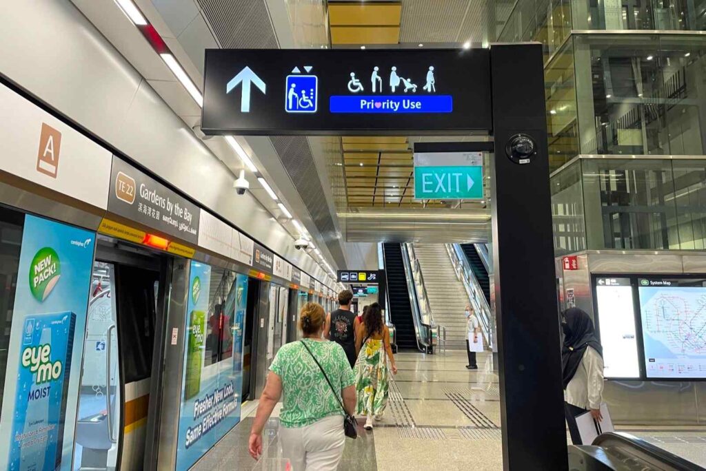 Inside Gardens by the Bay MRT Station