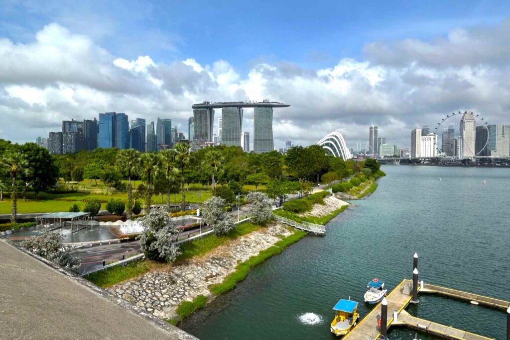 Marina Barrage Rooftop View during daytime