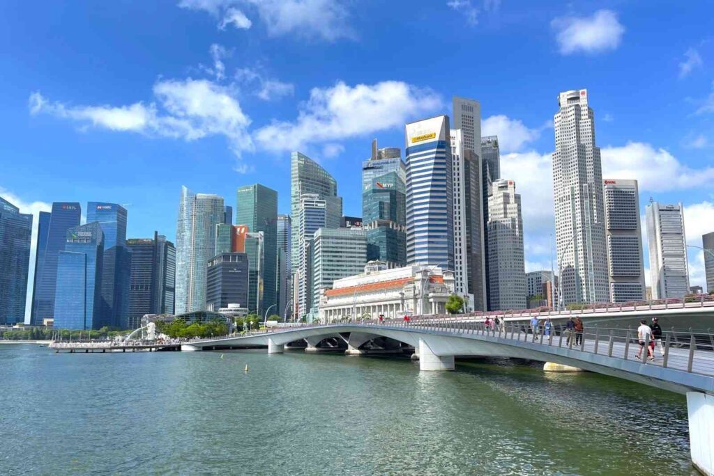Jubilee Bridge at Esplanade Singapore