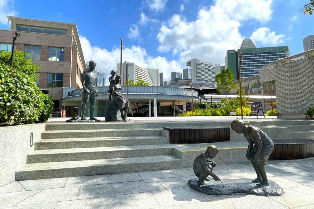 Sculpture Makan Angin at Esplanade Waterfront Promenade